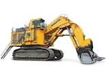 Side of New Komatsu Surface Mining Excavator